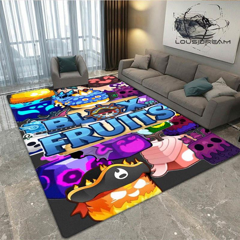 Spiel B-blox Früchte bedruckter Teppich Rutschfester Teppich Außen Teppiche Läufer Wohnzimmer Schlafzimmer Dekor Teppich für Schlafzimmer Geburtstagsgeschenk
