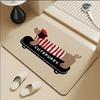 Cartoon Puppy Bathroom Mat Super Absorbent Foot Mat Non-Slip Quick-Drying Bath Mat Cute Dog Floor Mat Footpad Home Decor 40x60cm