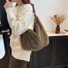 New Solid Plush Velvet Sweet Shoulder Bags Elegant Cute and High-end Tote Bags 2026  Versatile Crossbody Bag for Women