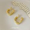 Geometric U-shaped Glossy Mosquito Coil Disc, Ear Clips, No Ear Piercings, Fashion Trend, Simple Temperament, Stud Earrings, Women's Earrings Batch