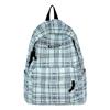 Schoolbag Japanese ins Versatile College Style Plaid Backpack Female, Junior High School High School College Student Class School Bag Travel Backpack