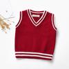 Children's V-neck Boys' Knitted Vest Top Pullover Bottoming Shirt
