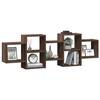 VidaXL Étagère murale chêne marron 129x18x42 cm bois d'ingénierie 853224