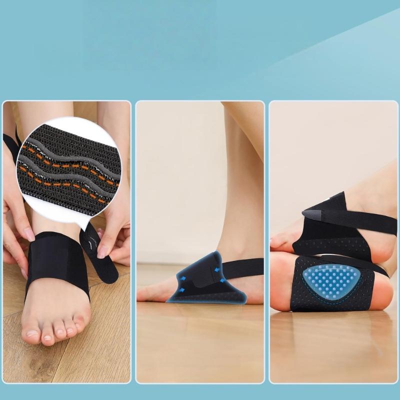 Customizable Foot Compression Straps Featuring Non-Slip Padding Adjustment and Plantar Fasciitis
