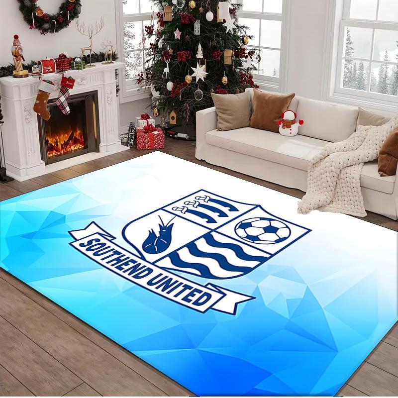 1PC rug Southend Crest Design Carpet, Chair Rug,Area Rug for Office Bedroom living rooms bedroom, Doormat decor Christmas fan gifts