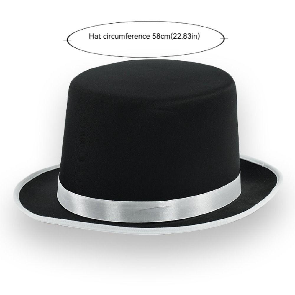 Multi Occasion Wear Magicians Hat Magician Costume Jazz Hat Fashion Magician Top Hat Party