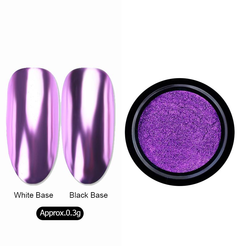 Chameleon Mirror Nail Powder Glitter Decoration Gel Polish Nail Art Dust Metallic Metal Polish Chrome Pigment Dazzling Accessory