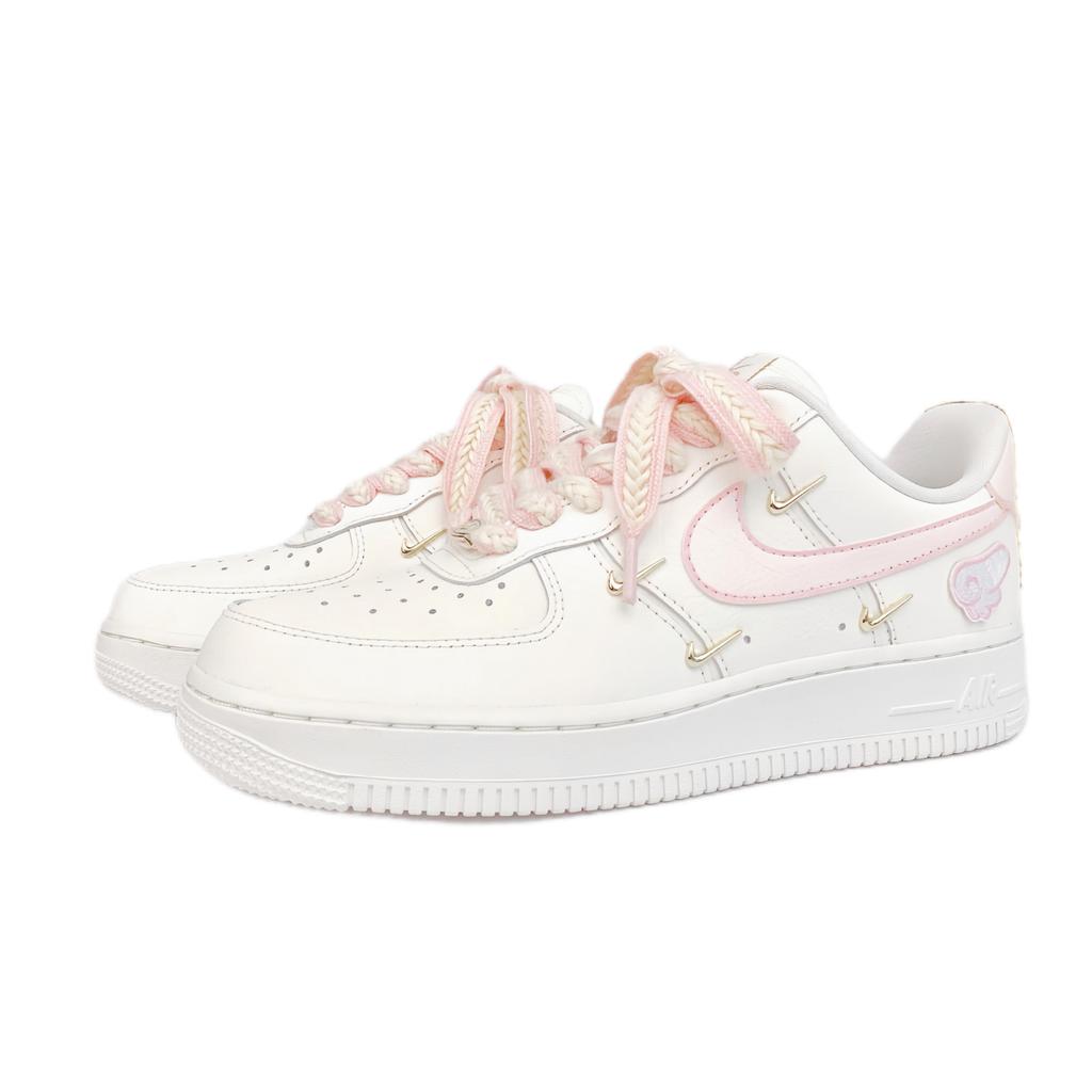 Nike Air Force 1 Abrasion Resistant Low top Skateboard Shoes Women's Cherry Blossom Pink FV3654-111(Team74-)