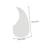 Miwayer Acoustic Guitar Pickguard Scratch Plate Self Adhesive Sticker/Water Drop Shape/for Right Handed Acoustic Guitur Parts