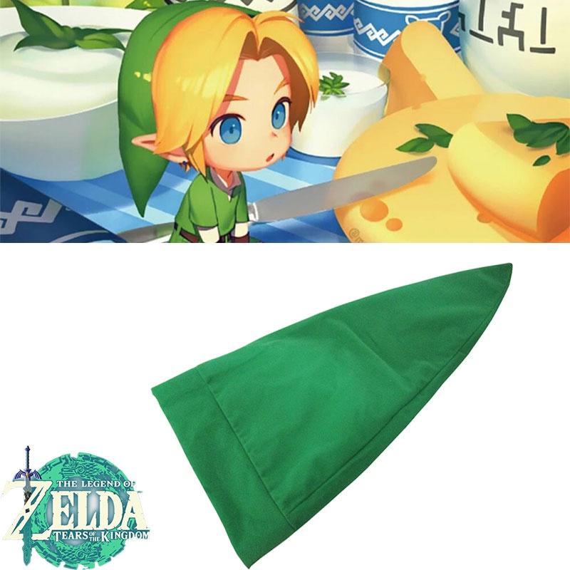 Cappello Cosplay Link The Legend Of Zelda Cappellino Verde di Qualità Premium