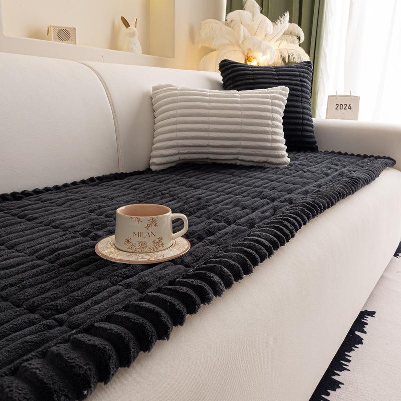 [Měkký voskový manšestr] Polštář na pohovku Podzim a zima Moderní jednoduchý protiskluzový kožený potah na pohovku Zesílený all-inclusive potah na pohovku