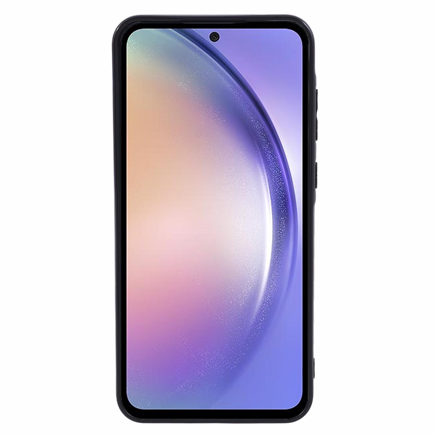 

For Samsung Galaxy A55 5G Case Precise Cutouts Anti-scratch TPU Protective Back Cover Black