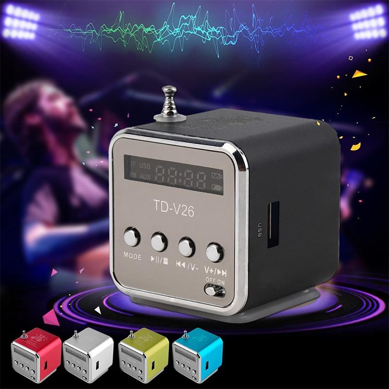 

Портативный мини-динамик USB MP34 музыкальный плеер Поддержка SD TF карт USB2.0 стерео FM радио