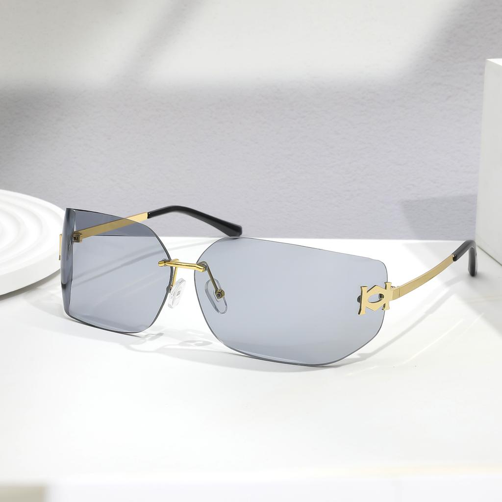 Rimless Sunglasses For Women Men Fashion Women's Sunglasses UV400 Protection For Shopping Travel Driving Fishing