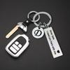 key valentines day key chain Custom A\-Z 26 Initials Letter Engrave Drive Safe I need you here with me car key