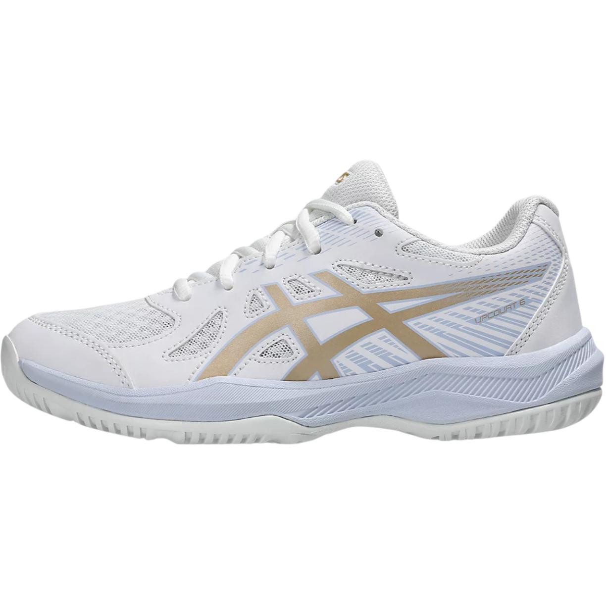 ASICS Upcourt 6 Kids Unisex Low Top Training Shoes White 1074A045-103 33.5