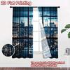 2D flat Photography Backdrop Popular Background cloth Cityscape Through s 100% Polyester Family Party for Bedroom