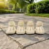 4 Pieces Dog Shoe with Hook-and-Loop Strap Breathable Paw Protector Lightweight