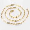 Polished Paper Clip Chain 2.5/2.7/4mm Stainless Steel Necklace Trendy Layering Choker Waterproof Jewelry Men And Women