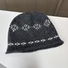 Women S Fair Isle Jacquard Slouchy Knit Hat Autumn Winter Warm Beanie