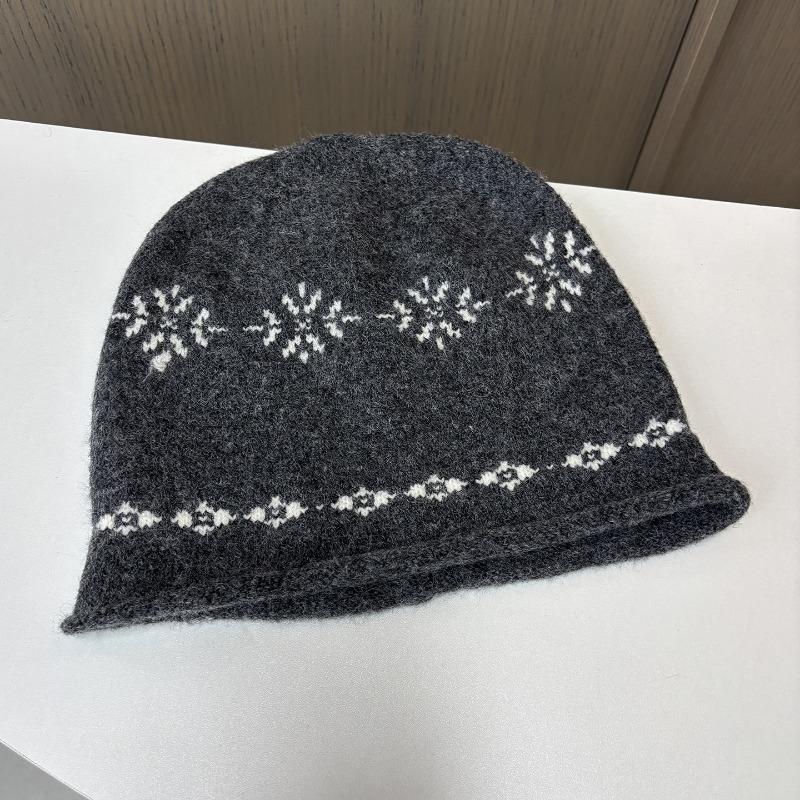 Women S Fair Isle Jacquard Slouchy Knit Hat Autumn Winter Warm Beanie