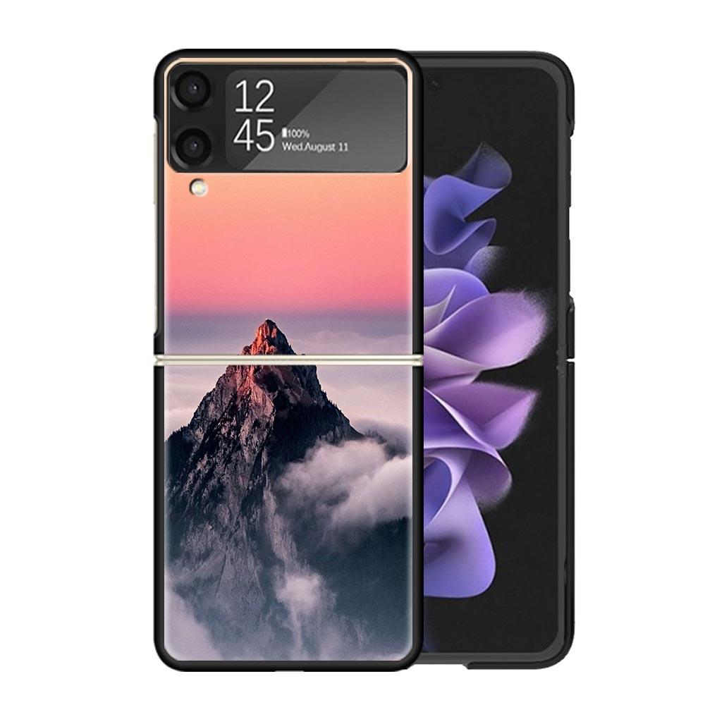 Mountain Peak Forest Cases For Samsung Galaxy Z Flip 4 5 6 7 3 Z Flip7 Flip6 Flip4 Flip5 Flip3 5G Hard Shockproof Fundas Cover G