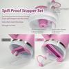 Cup Accessories Set Includes 6Pcs Silicone Spill Proof Stopper, 2Pcs Straw Cover Cap for 9-10 mm Straw, 1Pcs Silicone Boot Compatible with Stanley
