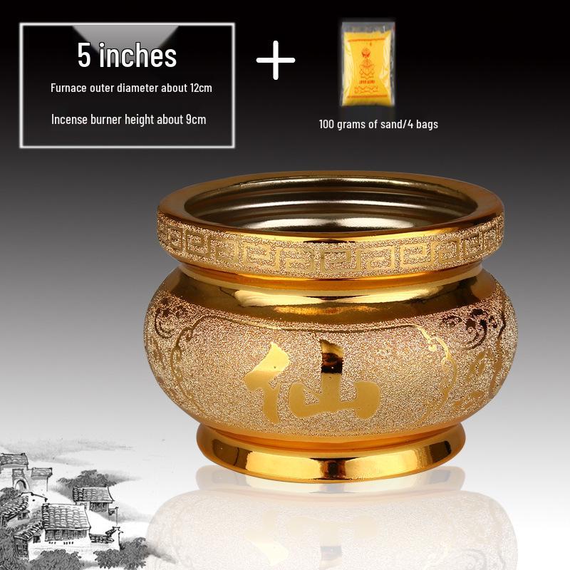 Ceramic Indoor Incense Burner for Buddhist Offerings - Small Holder for Living Room or Buddhist Hall.