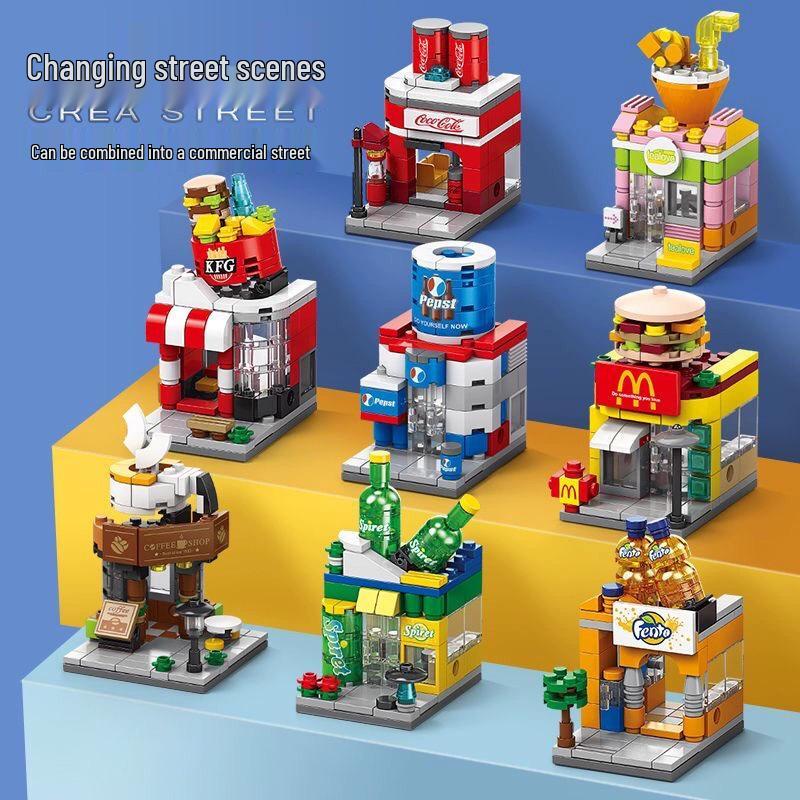 

Lele Brothers Mini Lego-Compatible City Building Blocks Model for Kids