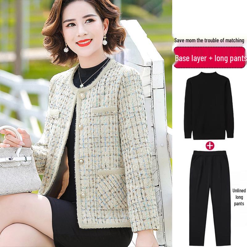 Hengyuanxiang Herbst 2025 Stilvolle Jacke für Frauen mittleren und höheren Alters