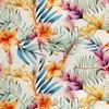 Royal Velvet Fabric Polyester For Sewing - Motif Flowers - Rdx2339