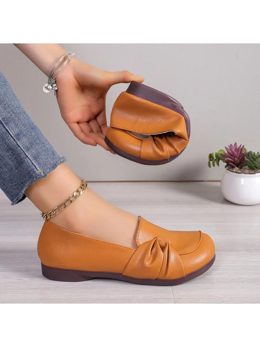 

Летняя женская повседневная обувь, кожаные дизайнерские женские кроссовки, женские туфли-лоферы, легкие мокасины для мам, Zapatos Mujer 43 жёлтый