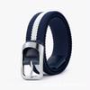 Belt men's multi-color breathable woven elastic canvas needle buckle casual elastic waistband