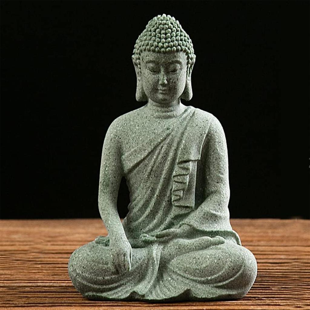 Meditating Buddha Statue Sculpture Table Art Home Room Decoration Gift for Housewarmin