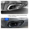 For BMW X5 G05 X6 G06 X7 G07 M Sport Stainless Steel Glossy Black Car Tail Muffler Exhaust Pipe Output Cover Trim Accessories