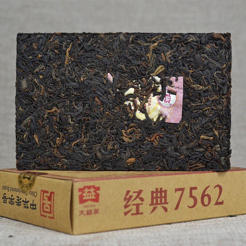 TAETEA Menghai Dayi 7562 Pu-erh Tea Brick 2016 250g Puer Pu'er maturo 1601 Lotto