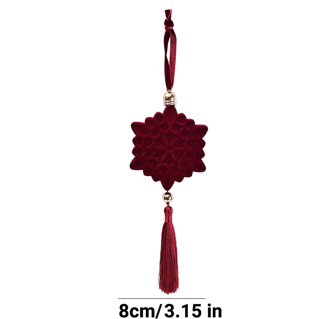 10/1PCS Velvet Wine Red Christmas Balls Christmas Tree Hanging Balls Party Decoration Christmas Spheres Pendant Burgundy Pendant