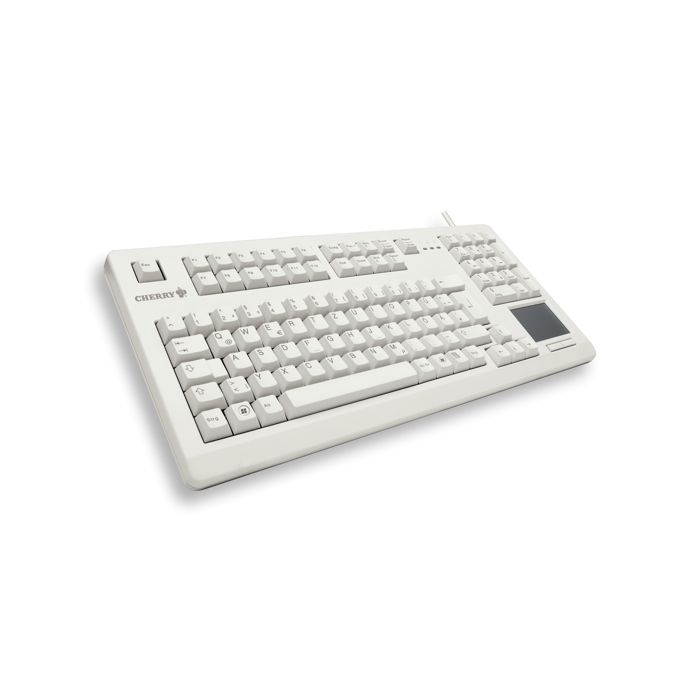Clavier CHERRY G80-11900 TOUCHBOARD - Gris - USB - Technologie Cherry MX - Pavé tactile intégré