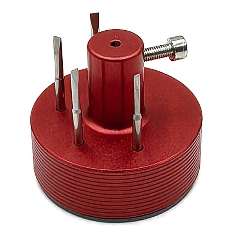 A95D-Universal Watchmaker Screwdriver Bit Stand Organizer For Watch Repair Tool Bits Accessories For Watch Technicians красный