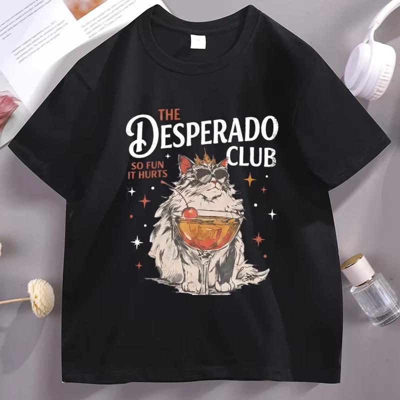 Princess Donut Approved Tshirt The Desperado Club Tee Men Women Dungeon Crawler Carl Gaming Tshirt Streetwear Summer Cotton New