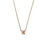 Hermès 25th Anniversary Qixi Limited Edition Two-Tone H Pendant Silver Chain Necklace