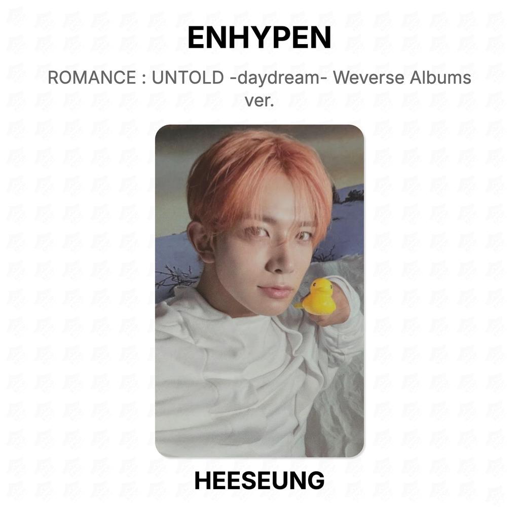 ENHYPEN-ROMANTIK : UNTOLD -daydream- Weverse Alben Version. Offizielle Fotokarte