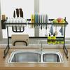 1pc Kitchen Stainless Steel Cutlery Drainer Shelf 2-Tier Over Sink Dish Drying Rack Dish Drying Rack Kitchen Accessories