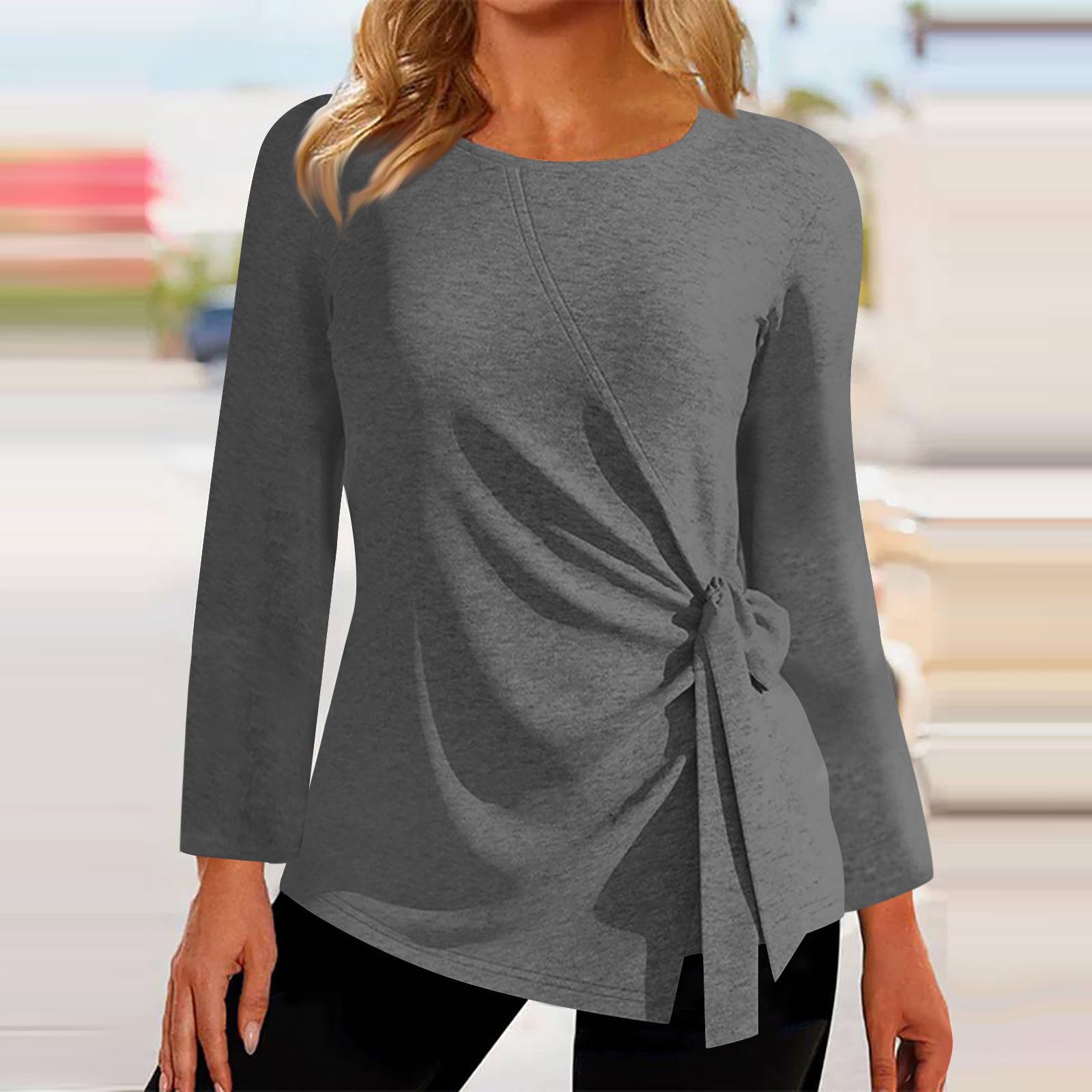 

Женские топы с длинными рукавами. Летние асимметричные футболки. Облегающие повседневные топы. Футболки. Пуловеры. Футболки. Летние топы. Топы с короткими рукавами. XL серый