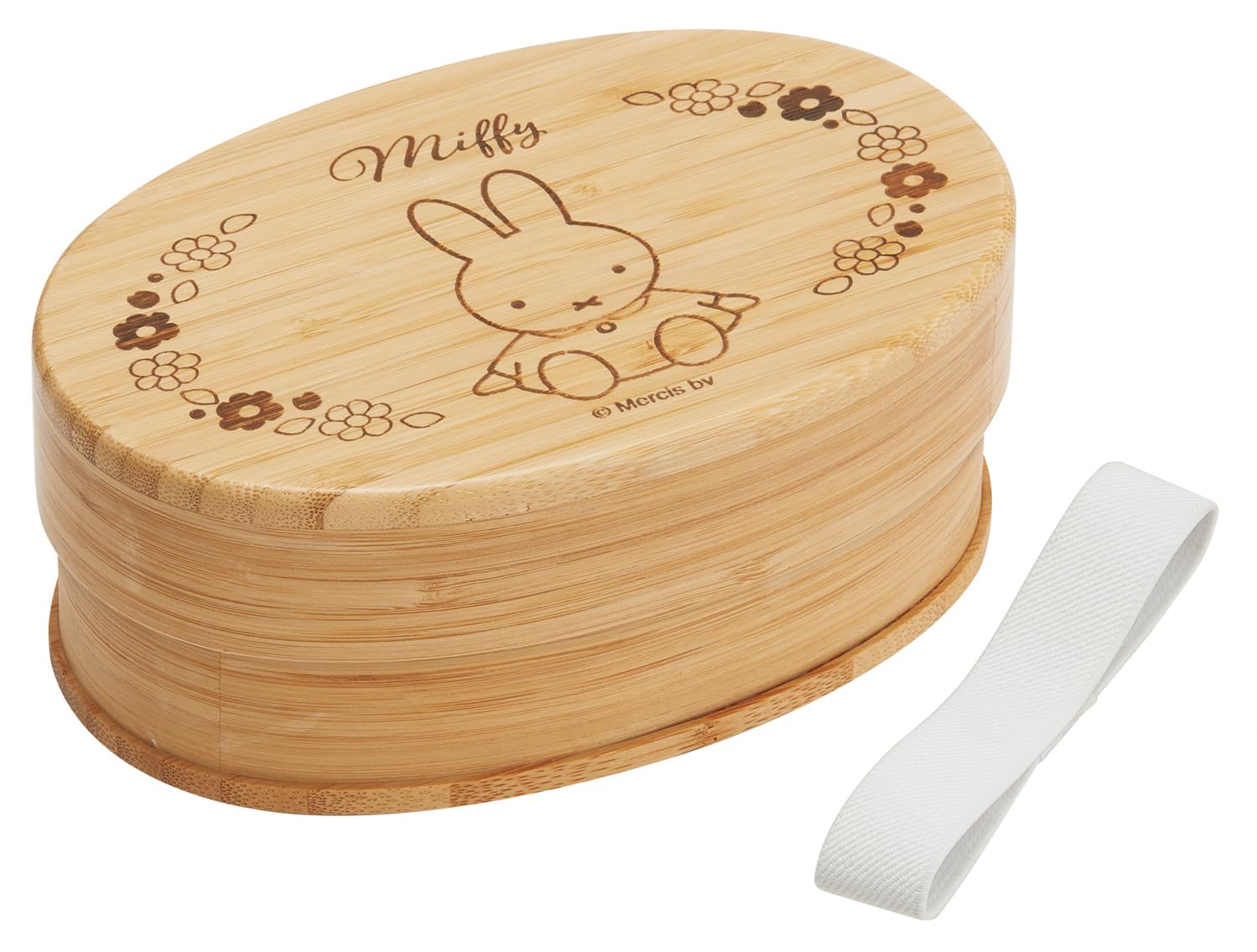 

Skater Бамбуковый Ланч-бокс, 600 мл, Японский Стиль, Овальная Форма, с Разделителями и Ланч-лентой, Дизайн Miffy, BWLB6-A