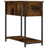 VidaXL Table de chevet chêne fumé 30x60x60 cm bois d'ingénierie 826057