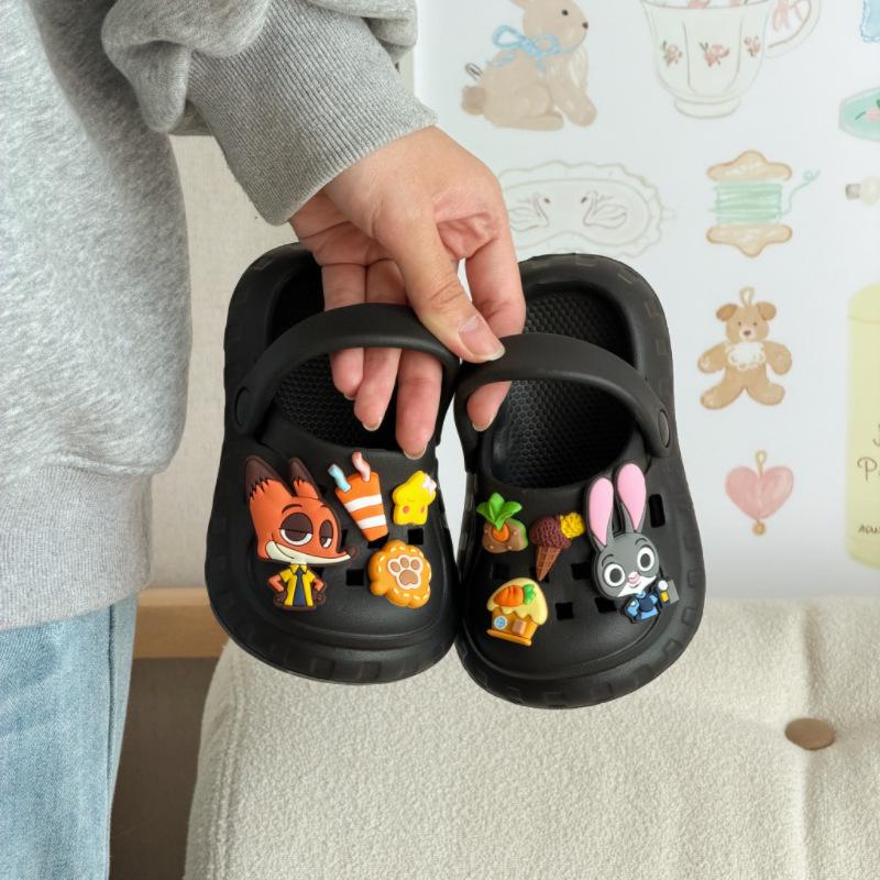 Kids' Crazy Animal Crocs - City Beach Closed-Toe Non-Slip Sandals for Boys & Girls