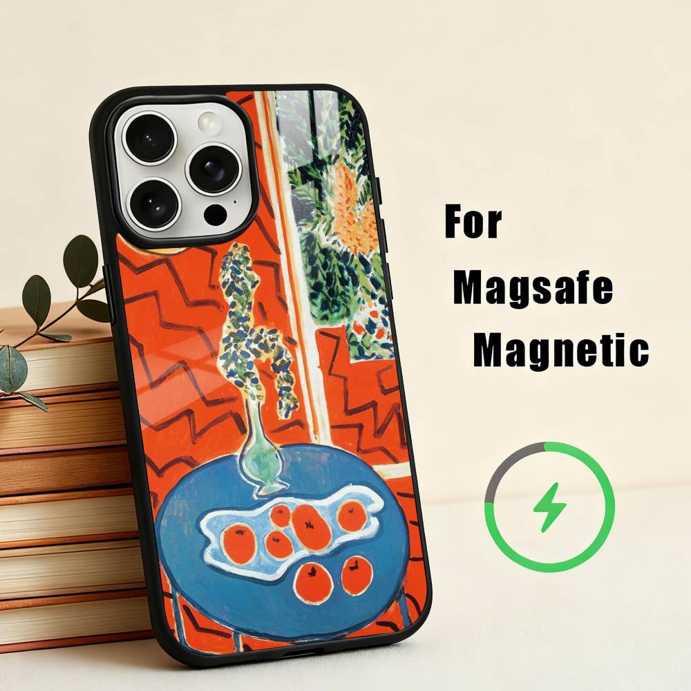 H-Henri M-Matisse Art PaI  Phone Case For iPhone17,16,15,14,13,12,11 Plus,For Magnetic Wireless Charge Cover