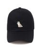 Seunuji Yellow Shiba Inu Patch Ball Cap - Black