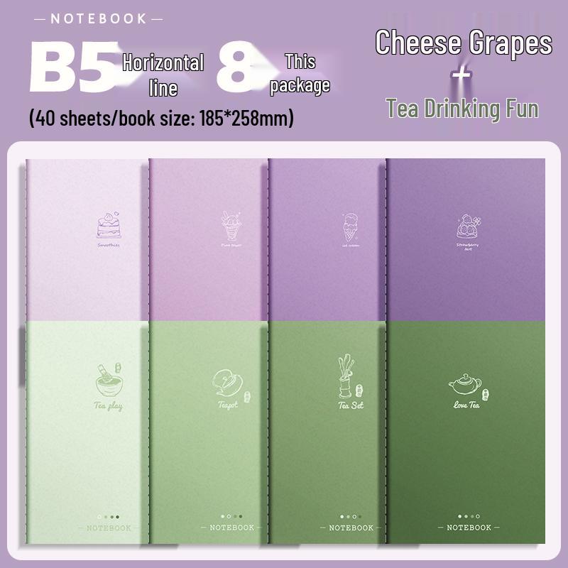 Gradient Color Soft Cover Notebook, Large 16K for Middle & High School Students.